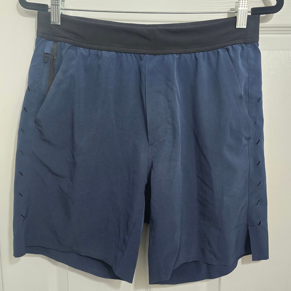 Ten Thousand Mens Interval Short 7 Inch Navy Blue Training Gym TTSH002V2 Medium‎